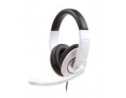 Gembird MHS-001-GW Stereo Headphones with Microphone,Volume control, Glossy White